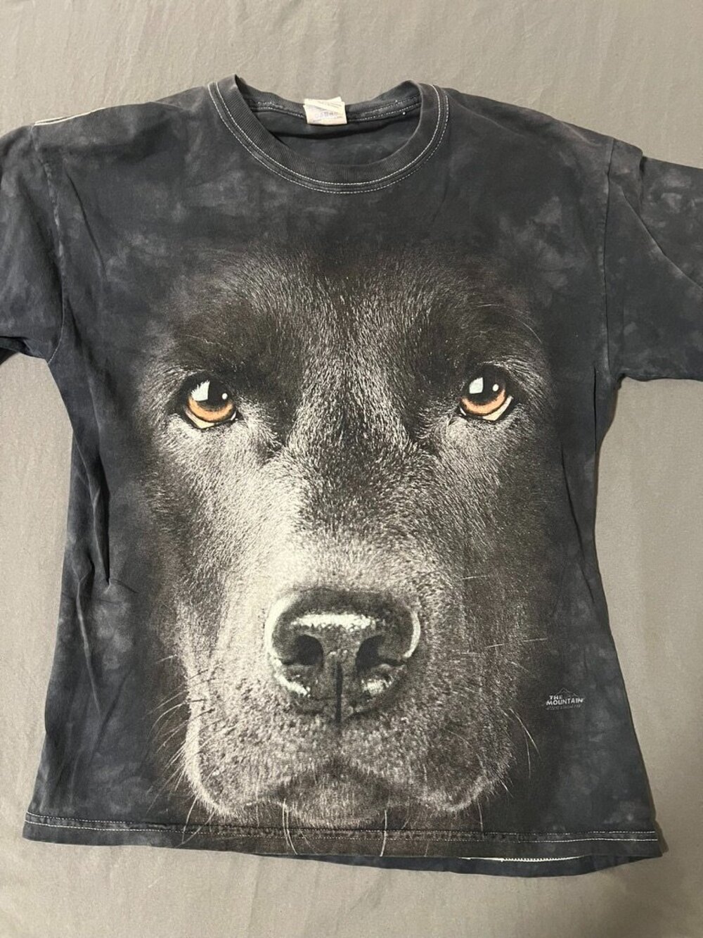 The Mountain Black Labrador Retriever Dog Tee Men's Medium AOP